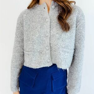NWT Cropped Sweater Jacket